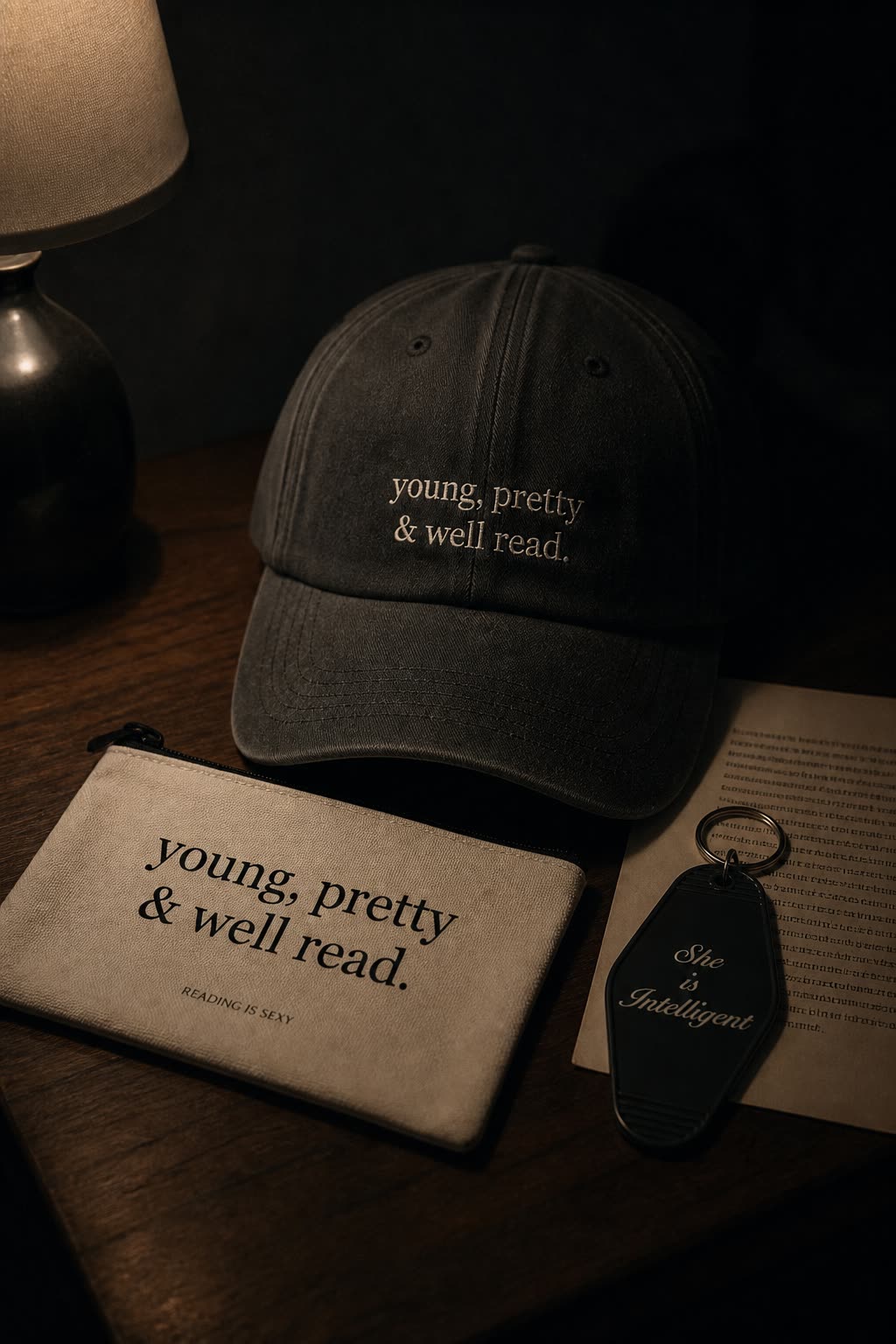 young, pretty & well read.